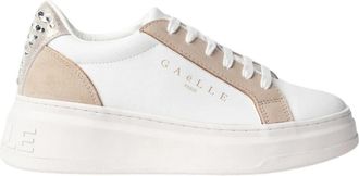 Ga&euml;lle Paris Sneakers Addict IN Action Suede Strass - Dames - Sneakers - Wit - 40 EU - Leer - Schoenen