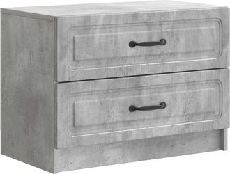 vidaXL Armario De Noche Gris Hormig&oacute;n 62 X 34,5 X 44,5 Cm Vidaxl