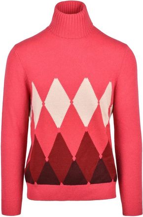 Ballantyne Cashmere Turtleneck Pullover - Pink