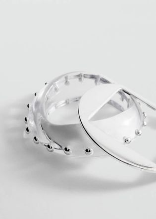 Mango Set bracciali rigidi argento - Donna - Taglia unica - MANGO