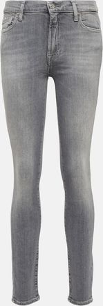 7 For All Mankind Slim Illusion mid-rise skinny jeans