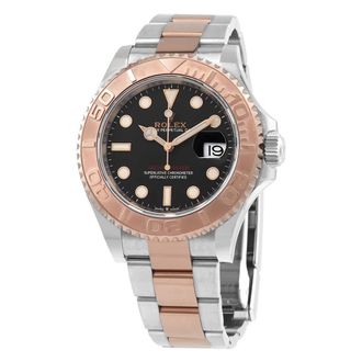 Rolex Yacht-Master 40 Black Dial Automatic Mens Steel and 18 ct Everose Gold Oyster Watch 126621BKSO
