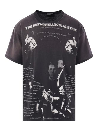 Enfants Riches Deprimes Aanti-Intellectual Ethic distressed graphic-print T-shirt - Black