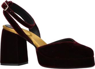 Castaner Maroon Ankle strap Heels