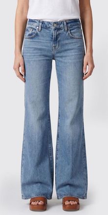 7 For All Mankind Jeans a zampa in denim di cotone stretch a vita alta