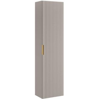 Vente-Unique Colonna da bagno sospesa con scanalature H140 cm Beige - ZEVARA