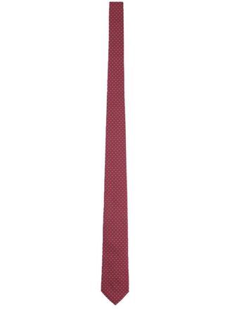 Ferragamo Red Signature Pattern Tie