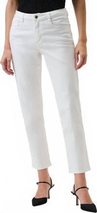 Joseph Ribkoff Wide Leg Denim Jean In White