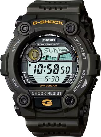 Casio Mens G-Shock Green Resin Shock Resistant Digital Watch - G-7900-3DR