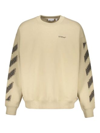 Off-white Gestreept sweater met lange mouwen - Beige