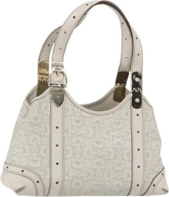 Gucci Pre-owned Vintage Schoudertas - Dames - Vintage Schoudertas - Beige - ONE Size - Leer - Vintage