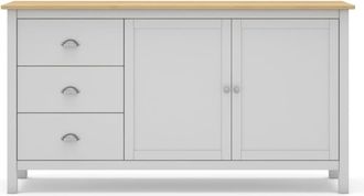 Calicosy Aparador 2 Puertas y 3 Cajones L150 cm - Blanco