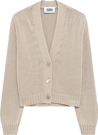 Alpha Studio Boxy Integral Rope Cardigan
