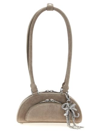 Self Portrait suede Mini With Charm Shoulder Bag