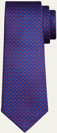 Kiton Mens Small Bow Silk Sevenfold Tie