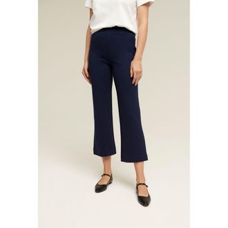 Isaac Mizrahi New York Kick Flare Cropped Ponte Pants