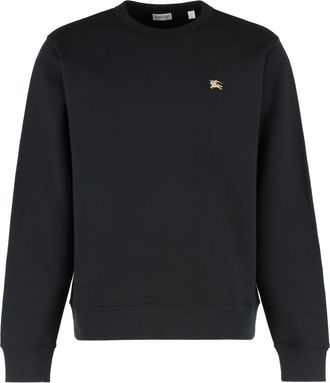 Burberry Black Crew Neck Sweatshirt