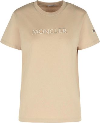 Moncler Beige Cotton T-Shirt