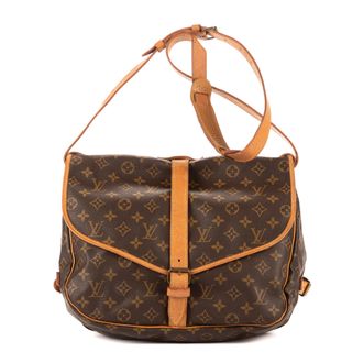 Louis Vuitton Pre-owned Womens Saumur GM Crossbody - Brown - One Size