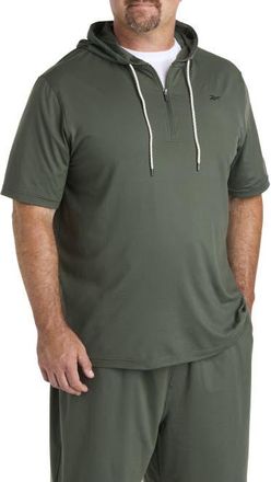 Reebok Big & Tall 365 Mixed Media Performance Hoodie V1 in Grit Green at Nordstrom, Size 2X Big