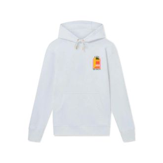 Casablanca Hoodies, male, White, L, Gradient LArche Hooded Sweatshirt