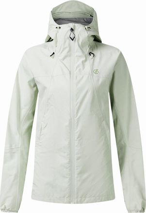 Dare 2B Dare 2B Womens/Ladies Breathe Easy Waterproof Jacket (Almond Milk) - White & Gold - Size 12 UK
