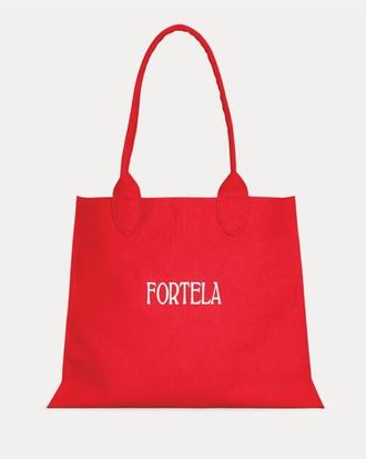 Fortela Rookbag Cotton Logo Handbag in Red at Nordstrom