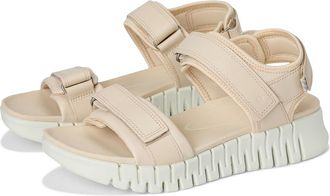 Ecco Gruuv Sol Sandal Womens Sandals Limestone : EU 42 (US Womens 11-11.5) M, Leather