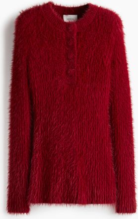 H&M Flauschiger Pullover - Red