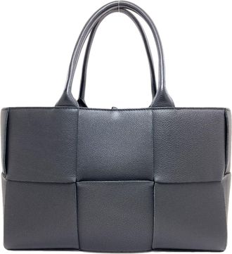 Bottega Veneta Black Leather Tote Bag (Pre-Owned)