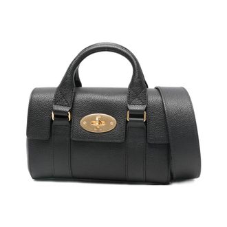 Mulberry Handbags, female, Black, Size: ONE SIZE Turnlock Top-handle Bag
