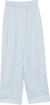 Fabiana Filippi Wijde broek - Dames - Wijde Broeken - Blauw - XS - Broeken