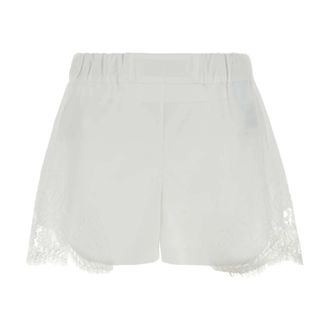 Versace Short Shorts, female, White, Size: S Poplin Shorts