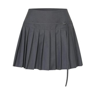 Modstr&ouml;m Cirkelinemd rok - Dames - Rokken - Grijs - Maat: M Viscose