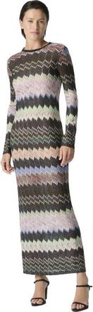 Missoni Viscose Lam&eacute; Snake-pattern Gown in Green& Brown at Nordstrom, Size 40 It