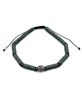 Meira T Hematite Macrame Bracelet