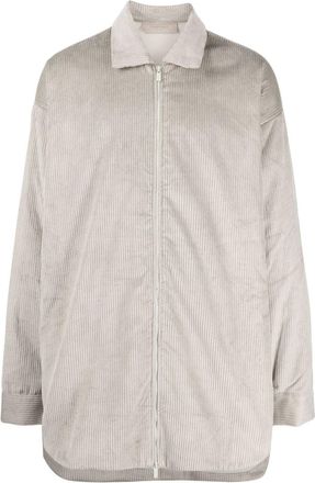 Fear of God corduroy zip-up shirt jacket - men - Cotton - L - Grey