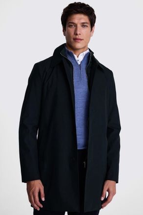 Moss Navy Raincoat With Removable Insert