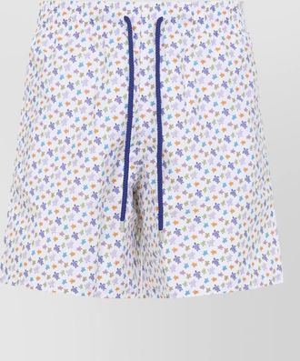 Vilebrequin moorea turtles pattern swim shorts pocket