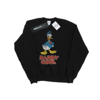 Disney Heren Daddy Cool Donald Duck Sweatshirt (Zwart)