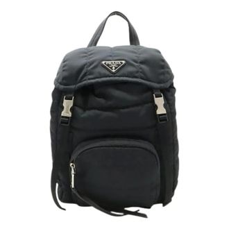 Prada unisex, Pre-owned, Zwart, Maat: ONE Size Nylon