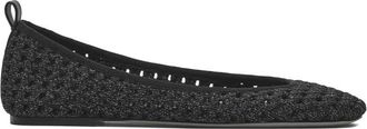 Marc Jacobs De Haakwerk Veterschoen Ballerina - Dames - Ballerinas - Zwart - 41 EU - Leer - Schoenen