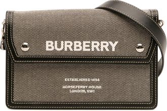 Burberry Pre-owned Burberry Canvas Horseferry Note Crossbody TIVCOP1279