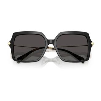 Michael Kors Sunglasses, female, Black, Size: 55 MM Quogue Sunglasses