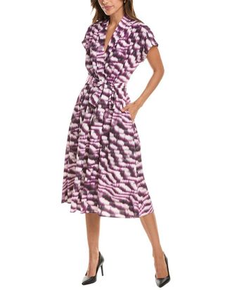 DKNY Dkny Faux Wrap Midi Dress