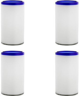 10 Strawberry Street Set Of 4 Leon Mexican Glassware Hiballs