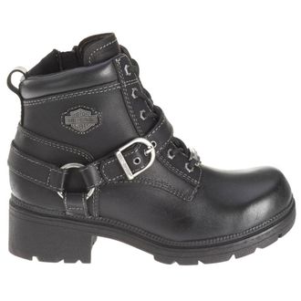 Harley-Davidson Harley Davidson Tegan Leather Womens Ankle Boots - Black - Size:UK 4.5