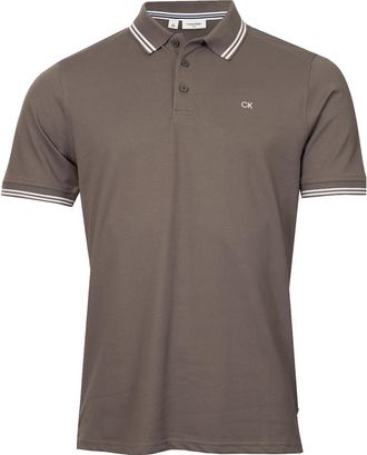 Calvin Klein Mens Campus Tipped Polo Shirt - Slate Tipped - XXXXXL