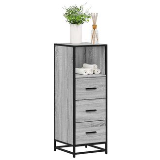 Berkfield Home Bathroom Cabinet Grey Sonoma 35x37.5x100 cm Engineered Wood