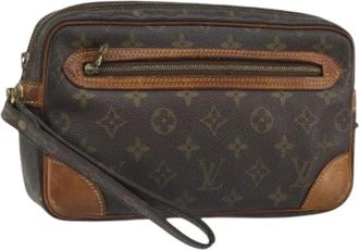 Louis Vuitton Pre-owned Clutches, female, Brown, Size: ONE SIZE Pre-owned Canvas Clutch